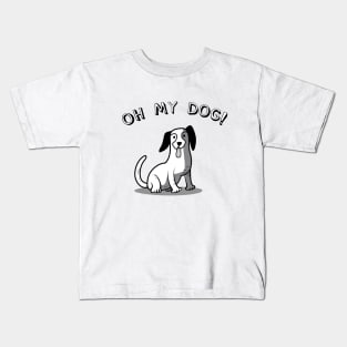 cute cartoon beagle dog Kids T-Shirt